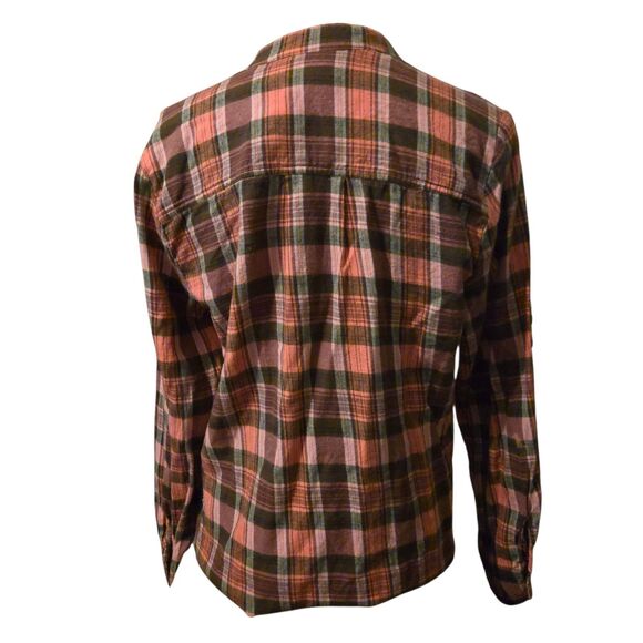 Sundance Tunic L Cotton Pink Plaid Preppy Fall Autumn Girly Grunge - Picture 2 of 8